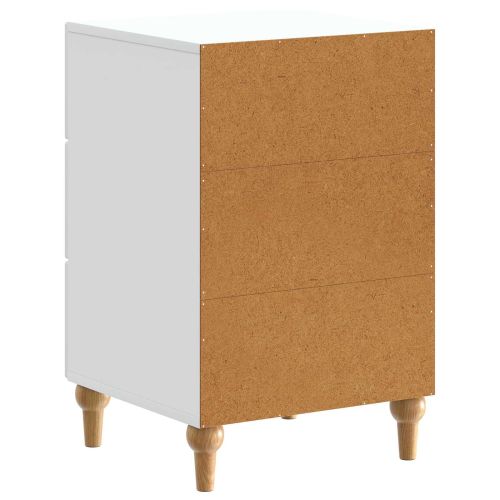 Нощен шкаф с чекмедже Бяло 43x 41 x 66,5 см Инженерна дървесина