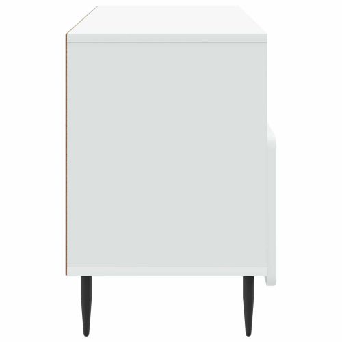ТВ шкаф с чекмедже Бяло 102 x 34,5 x 50 см Инженерна дървесина