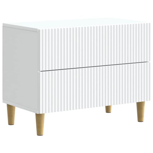 Нощен шкаф Бяло 62 x 34,5 x 48 см Инженерна дървесина