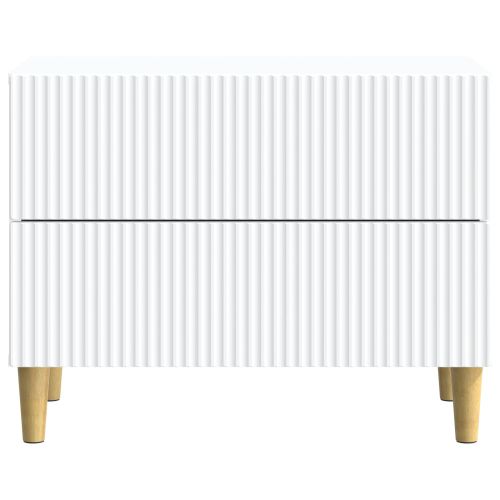 Нощен шкаф Бяло 62 x 34,5 x 48 см Инженерна дървесина