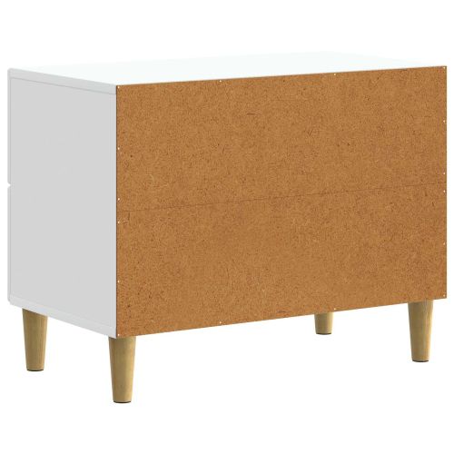Нощен шкаф Бяло 62 x 34,5 x 48 см Инженерна дървесина