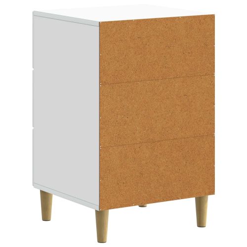 Нощен шкаф Бяло 43 x 41 x 66,5 см Инженерна дървесина