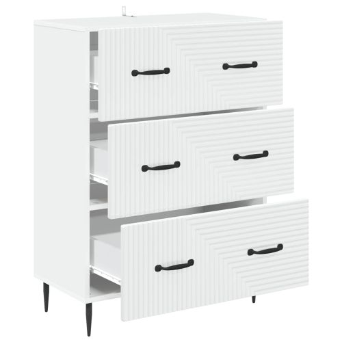 Чекмеджетен шкаф Бяло 66 x 34,5 x 89,5 см Инженерна дървесина