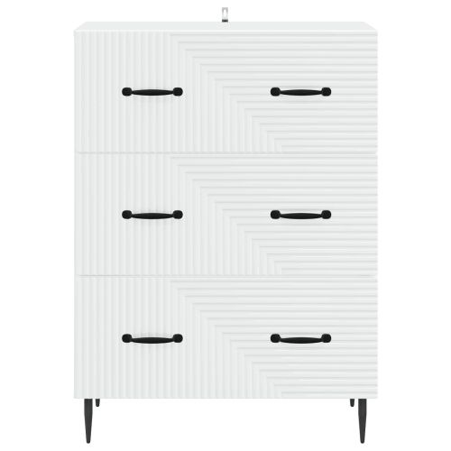 Чекмеджетен шкаф Бяло 66 x 34,5 x 89,5 см Инженерна дървесина