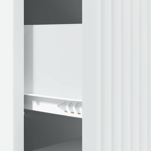 Чекмеджетен шкаф Бяло 33 x 34,5 x 89,5 см Инженерна дървесина