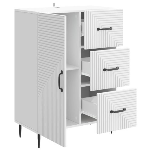 Служебен шкаф Бяло 66 x 34,5 x 89,5 см Инженерна дървесина