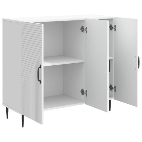 Служебен шкаф Бяло 89 x 34,5 x 80 см Инженерна дървесина