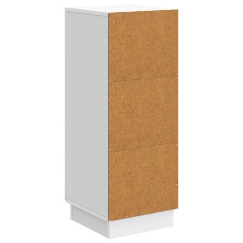Служебен шкаф Бяло 33 x 34,5 x 87 см Инженерна дървесина