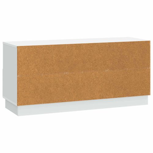 ТВ шкаф с чекмедже Бяло 102 x 34,5 x 47 см Инженерна дървесина