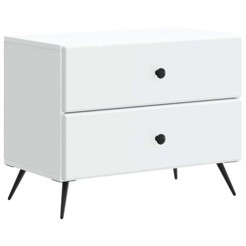 Нощен шкаф Бяло 62 x 34,5 x 47,5 см Инженерна дървесина