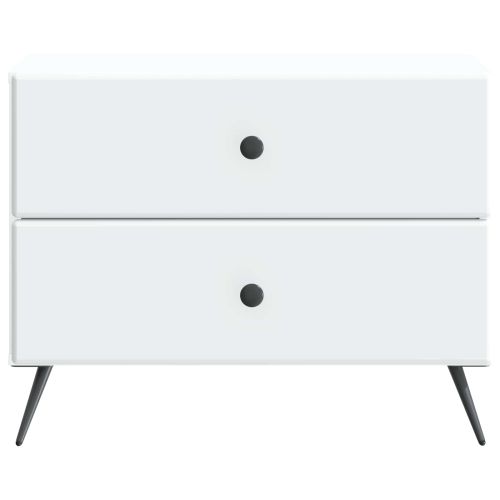 Нощен шкаф Бяло 62 x 34,5 x 47,5 см Инженерна дървесина