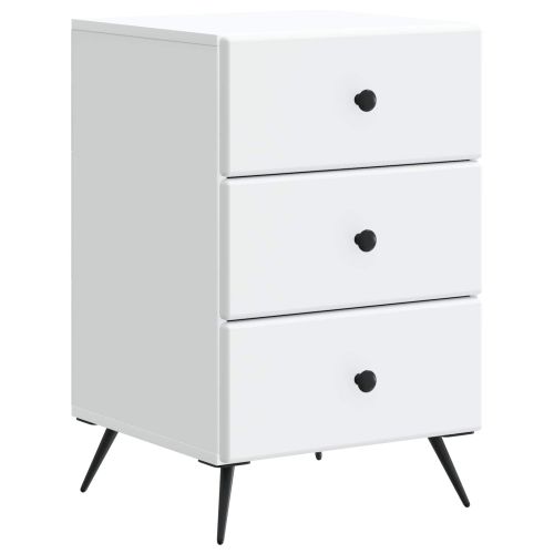 Нощен шкаф Бяло 43 x 41 x 66,5 см Инженерна дървесина