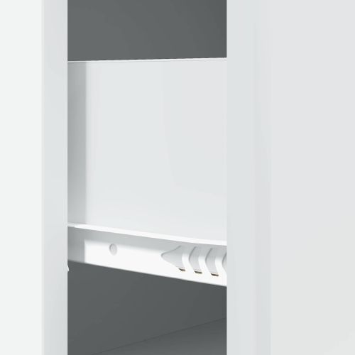 Чекмеджетен шкаф Бяло 66 x 34,5 x 90 см Инженерна дървесина