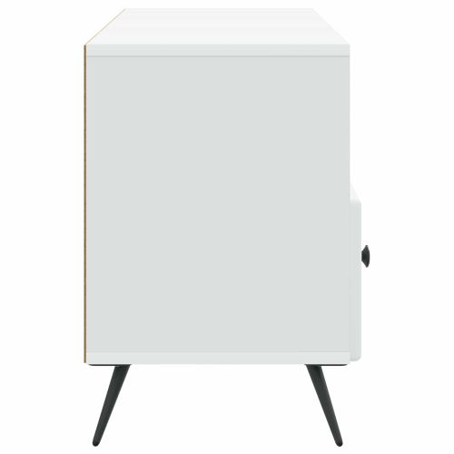 ТВ шкаф с чекмедже Бяло 102 x 34,5 x 50 см Инженерна дървесина