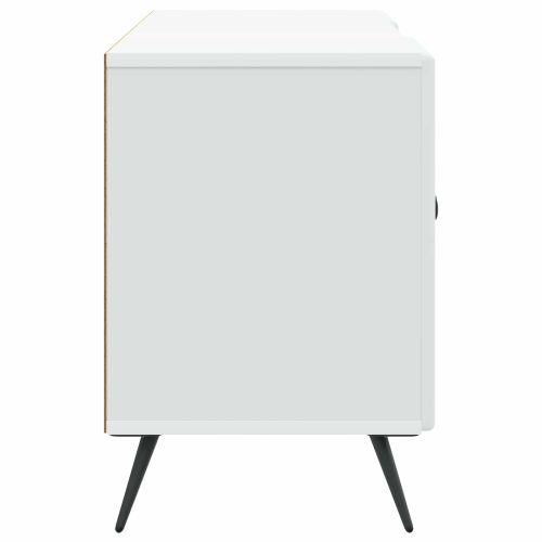 ТВ шкаф Бяло 102 x 34,5 x 50 см Инженерна дървесина