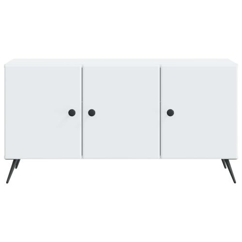 ТВ шкаф Бяло 99 x 34,5 x 50 см Инженерна дървесина