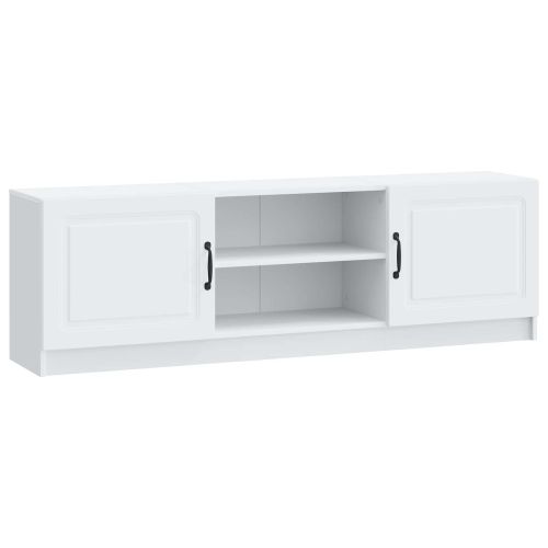 ТВ шкаф Бяло 150 x 31 x 47 см Инженерна дървесина