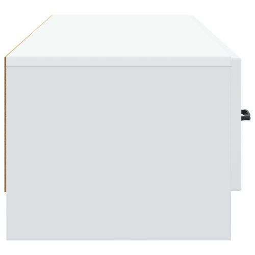 ТВ шкаф с чекмедже Бяло 147 x 34,5 x 27 см Инженерна дървесина