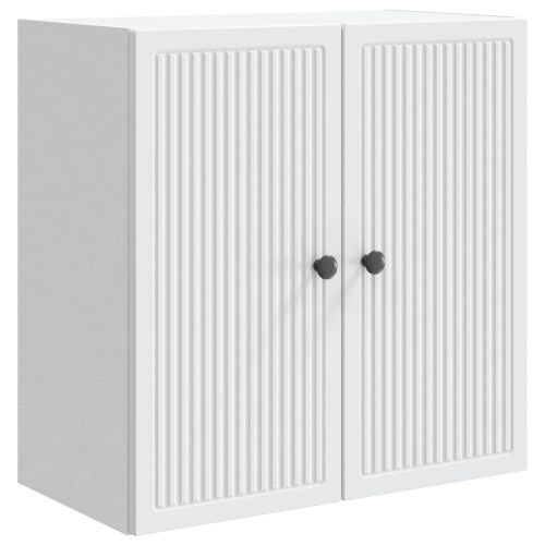 Стенно шкафче Бяло 59 x 31 x 60 см Инженерна дървесина