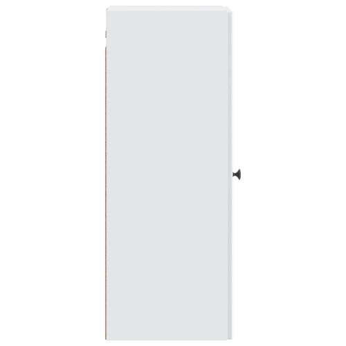 Стенно шкафче Бяло 33 x 34,5 x 90 см Инженерна дървесина