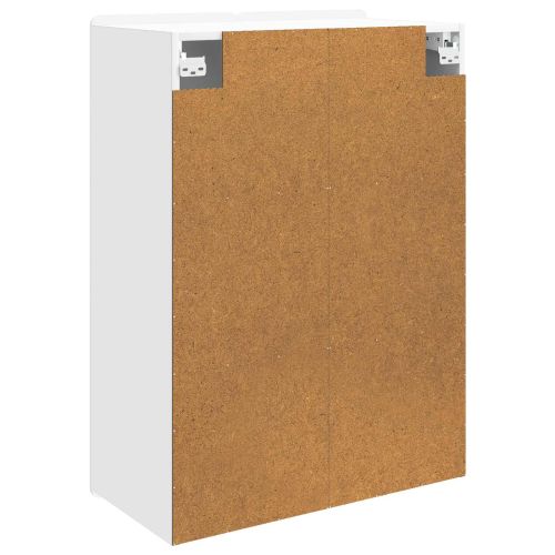 Стенно шкафче Бяло 66 x 34,5 x 92 см Инженерна дървесина