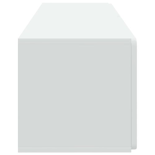 Стенно монтиран ТВ шкаф 98 x 31 x 30 см Бяло