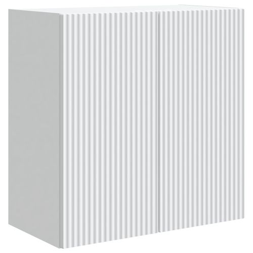 Стенно шкафче Бяло 59 x 31 x 60 см Инженерна дървесина