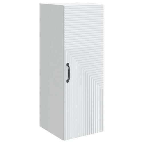 Стенно шкафче Бяло 33 x 34,5 x 90 см Инженерна дървесина