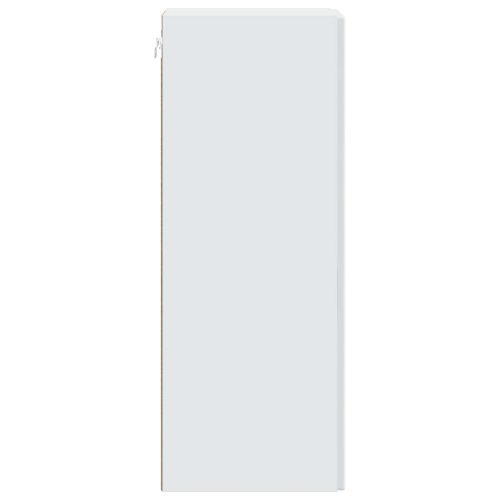 Стенно шкафче Бяло 33 x 34,5 x 90 см Инженерна дървесина