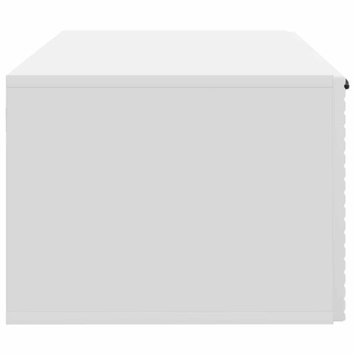 Стенно монтиран ТВ шкаф Бяло 59,5 x 41 x 30 см