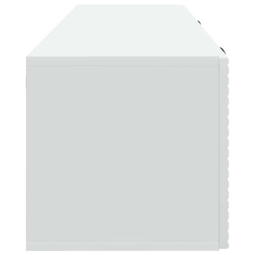 Стенно монтиран ТВ шкаф Монтиране на стена Бяло 98 x 31 x 30 см