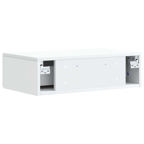 Стенен страничен масичка Бяло 59 x 34,5 x 17 см
