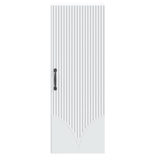 Стенно шкафче Бяло 33 x 34,5 x 90 см Инженерна дървесина