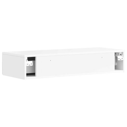 Стенен страничен масичка Бяло 87,5 x 34,5 x 17 см