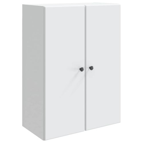 Стенно шкафче Бяло 66 x 34,5 x 90 см Инженерна дървесина
