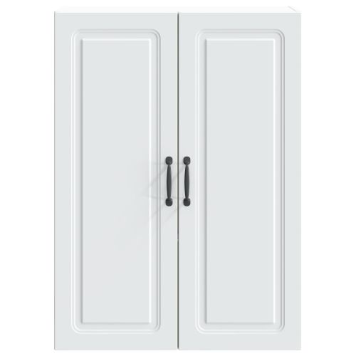 Стенно шкафче Бяло 66 x 34,5 x 90 см Инженерна дървесина