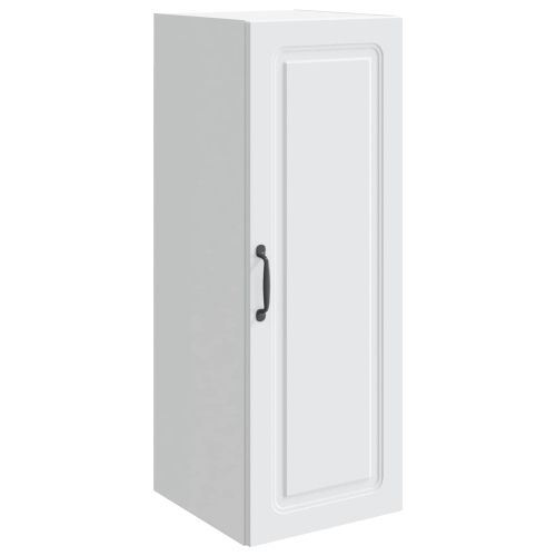 Стенно шкафче Бяло 33 x 34,5 x 90 см Инженерна дървесина