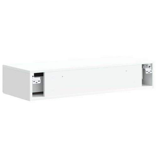 Стенен страничен масичка Бяло 87,5 x 34,5 x 17 см