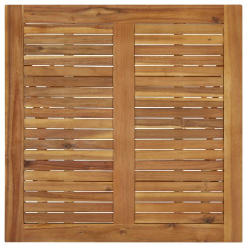 Сгъваема градинска маса, 90x90x75 см, акация масив