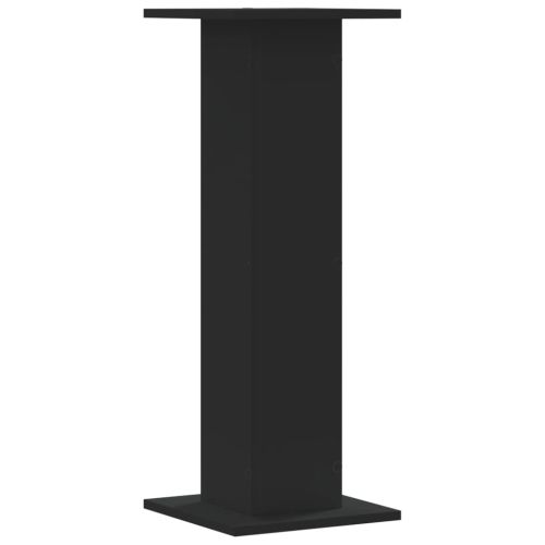 Стойки за растения 2 бр черни 30x30x80 см инженерно дърво