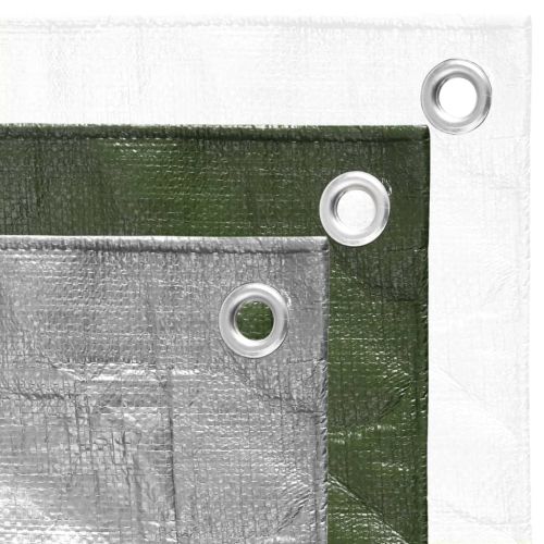 Брезент, 180 г/м², 8x12 м, бял, HDPE