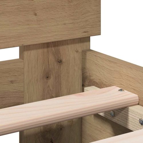Рамка за легло Дъб 203 x 95 x 70 см Инженерно дърво