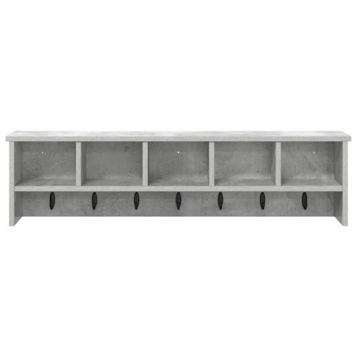 Стенен закачалка за палта Циментено сиво 100 x 16 x 26 см