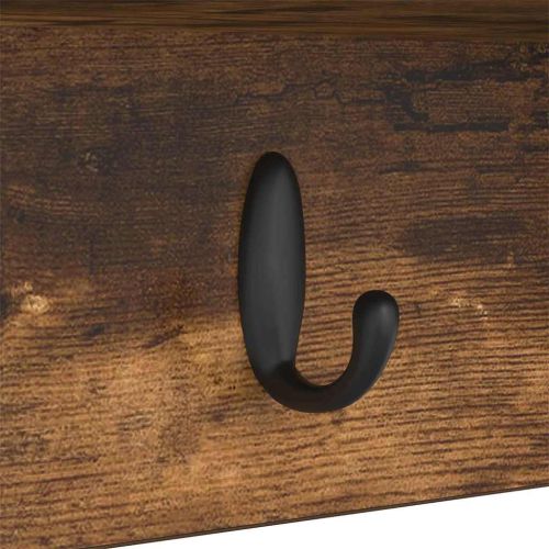 Стенен закачалка за палта с рафт Димян дъб 100 x 16 x 26 см
