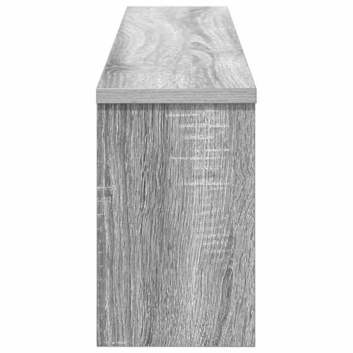 Стенен закачалка за палта с рафт Сив Сонома 100 x 16 x 26 см