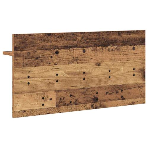 Стенен закачалка за палта с рафт Старо дърво 80 x 40 x 12 cm