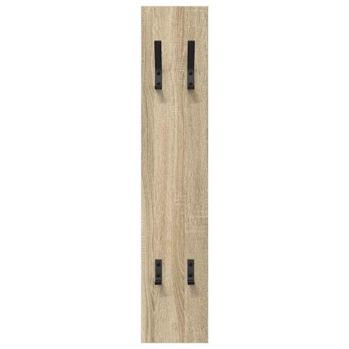 Стенен закачалка за палта дъб сонома 20 x 1.5 x 100 см