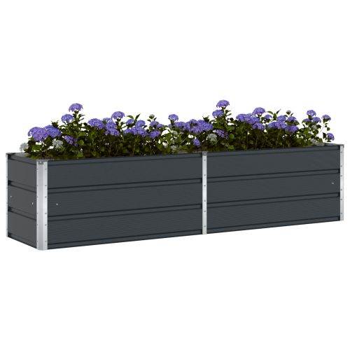 Кашпа Антрацит 195 x 50 x 45 см Галванизирана стомана