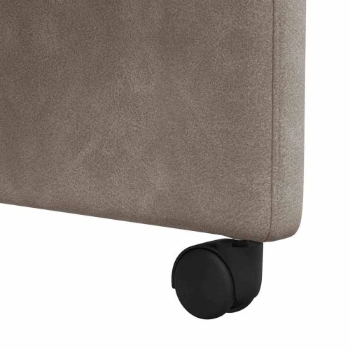 Столове с Колела с колела 2 pcs Сив 57 x 67 x 95 см Изкуствена