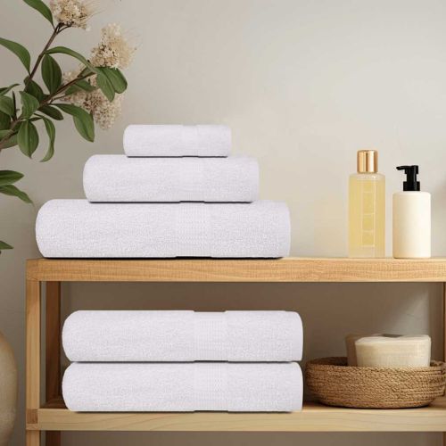 Кърпи за баня FROGN 4 бр. Бели 15x21 см 360 г/м²